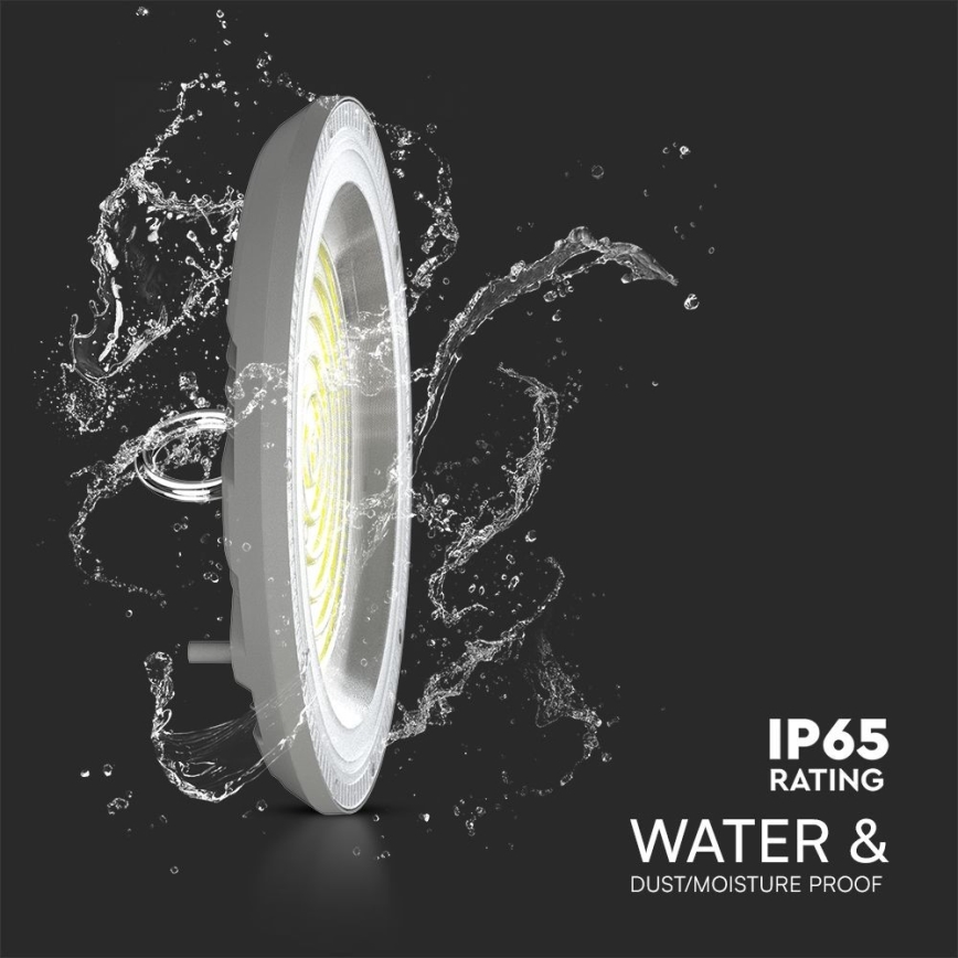 LED industrijska High Bay svetiljka/100W/230V 3000/4000/6500K IP65 prečnik 23,5 cm