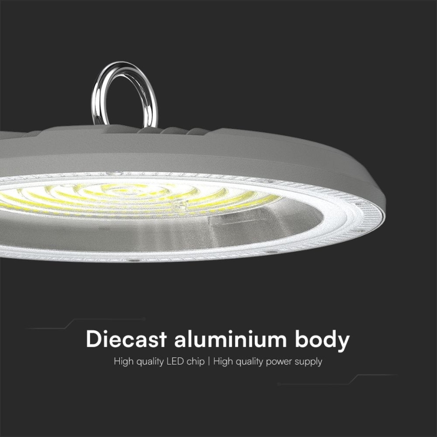 LED industrijska High Bay svetiljka/100W/230V 3000/4000/6500K IP65 prečnik 23,5 cm