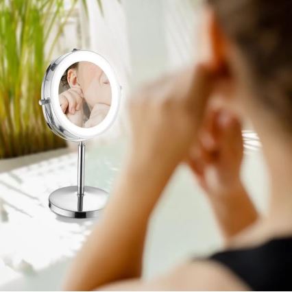 LED kozmetičko ogledalo LED/3W/6V 4xAA IP44