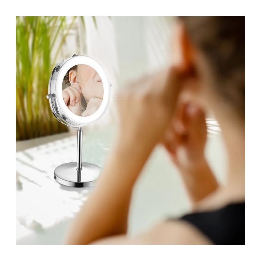 LED kozmetičko ogledalo LED/3W/6V 4xAA IP44