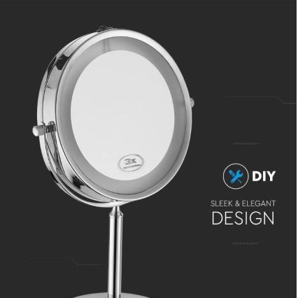 LED kozmetičko ogledalo LED/3W/6V 4xAA IP44