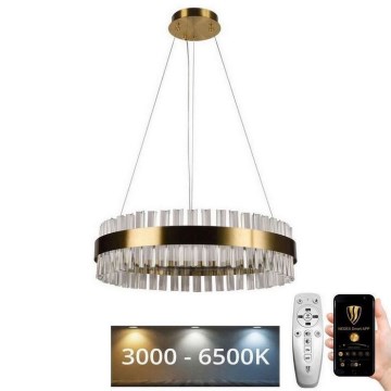 LED kristalni luster na sajli, prigušiva, LED/40W/230V 3000-6500K + daljinski upravljač