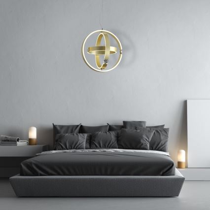 LED kristalni luster na sajli SIRIUS LED/80W/230V
