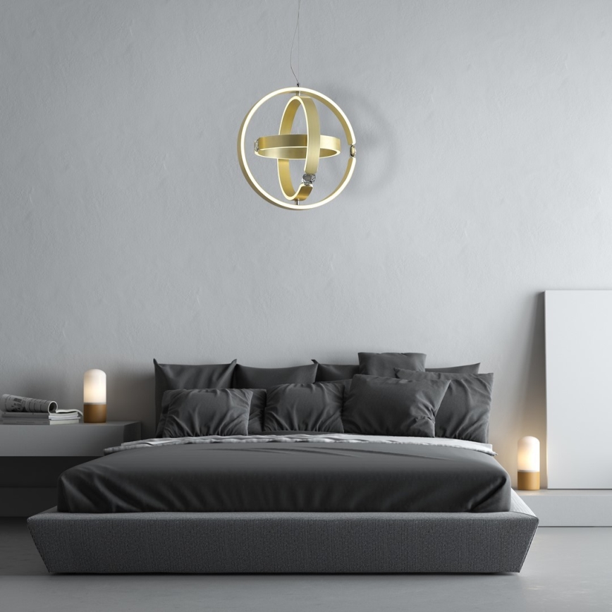 LED kristalni luster na sajli SIRIUS LED/80W/230V