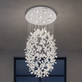 LED kristalni plafonski luster SAMOA LED/30W/230V prečnik 40 cm sjajni hrom + daljinsko upravljanje