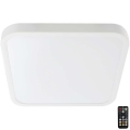 LED kupaonsko plafonsko svetlo sa senzorom LED/36W/230V 4000K IP44 42x42 cm belo + daljinski upravljač