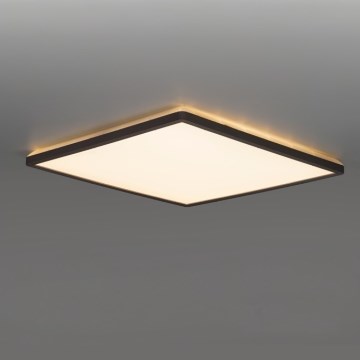 LED kupatilska svetiljka sa senzorom pokreta i sumraka NIVERA LED/24W/230V IP54 3000/4000/6000K 30x30 cm crna + daljinski upravljač