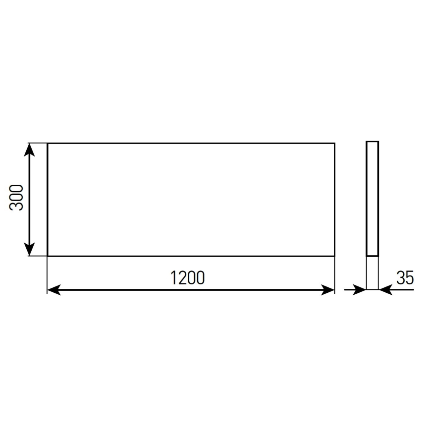 LED prigušiva kupatilska ploča za spušteni plafon STELLA LED/28/32/36/40W/230V 30x120 cm CRI 90 IP44 bela
