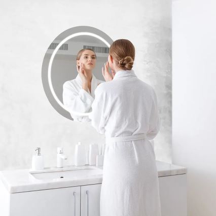 LED kupatilsko ogledalo sa grejanjem i pozadinskim osvetljenjem LED/25W/230V IP44 3000K/4000K/6400K