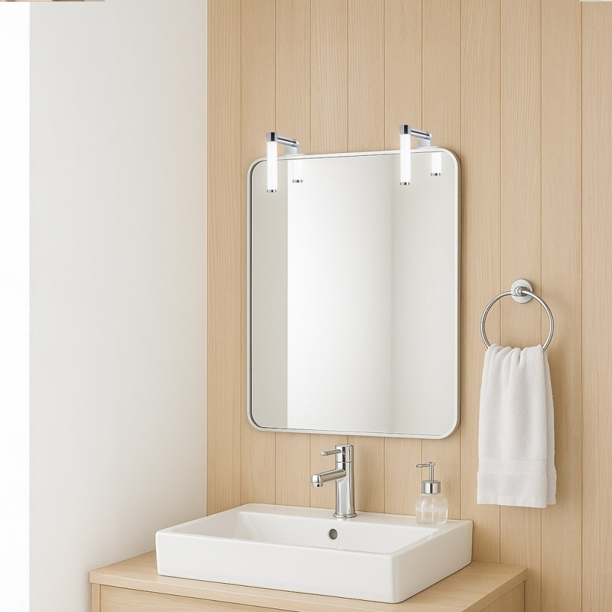LED kupatilsko osvetljenje za ogledalo APA MINI LED/4W/230V IP44 sjajni hrom