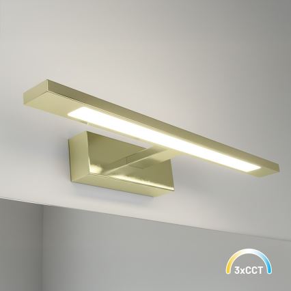 LED osvetljenje za kupatilsko ogledalo KLIMT LED/8W/230V 3000/4000/6000K 40 cm IP44 zlatna