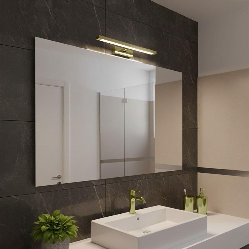 LED osvetljenje za kupatilsko ogledalo KLIMT LED/8W/230V 3000/4000/6000K 40 cm IP44 zlatna