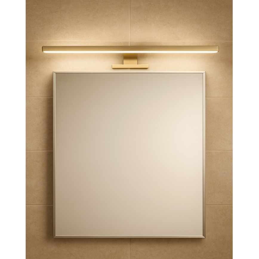 LED kupatilsko osvetljenje za ogledalo LED/8W/230V 4000K 50 cm IP44 mat zlatna