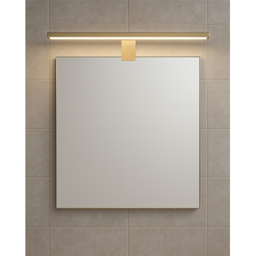 LED kupatilsko osvetljenje za ogledalo LED/8W/230V 4000K 50 cm IP44 mat zlatna