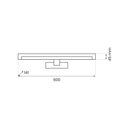 LED kupatilsko osvetljenje za ogledalo MIRORE LED/10W/230V 60 cm IP44 belo