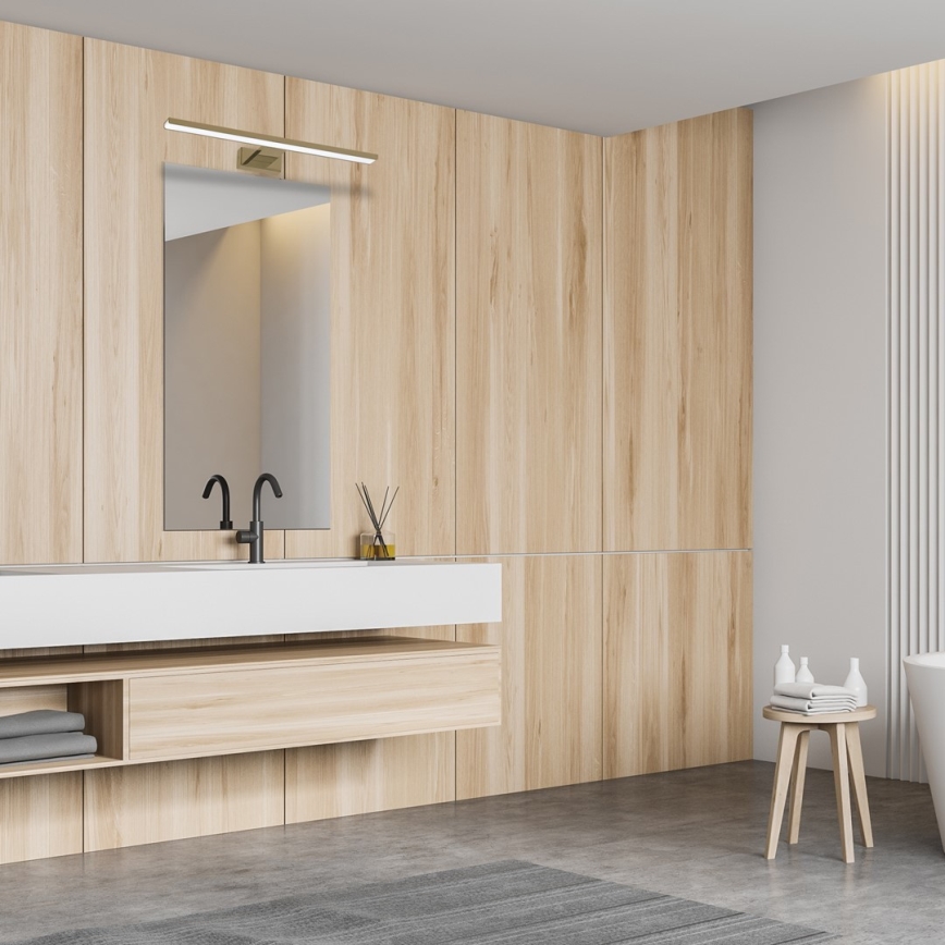 LED kupatilsko osvetljenje za ogledalo SHINE LED/13,8W/230V 60 cm IP44 mesing