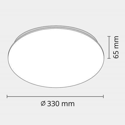 LED kupatilsko plafonsko svetlo ADAR LED/17W/230V IP44 4000K