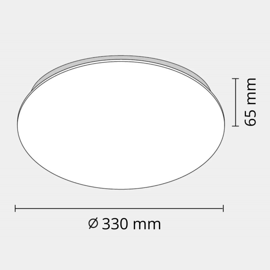 LED kupatilsko plafonsko svetlo ADAR LED/17W/230V IP44 4000K