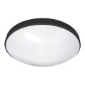 LED kupatilsko plafonsko svetlo CIRCLE LED/12W/230V 4000K prečnik 25 cm IP44 crna