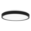 LED Kupatilsko plafonsko svetlo LIRA LED/18W/230V 4000K prečnik 29,5 cm IP44 crno
