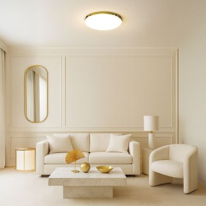 LED kupatilsko plafonsko svetlo MAYA LED/15W/230V, prečnika 33 cm, IP44, zlatno