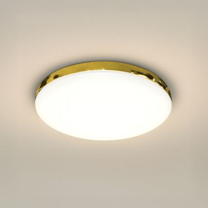 LED kupatilsko plafonsko svetlo MAYA LED/15W/230V, prečnika 33 cm, IP44, zlatno
