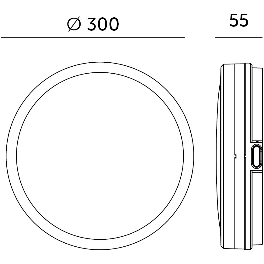 LED plafonsko svetlo za kupatilo NAIROS LED/18W/230V 3000/4000/6500K IP65 Ø 30 cm belo