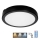 LED kupatilsko plafonsko svetlo sa senzorom NAIROS LED/24W/230V IP65 3000/4000/6500K prečnik 30 cm crna + daljinski upravljač