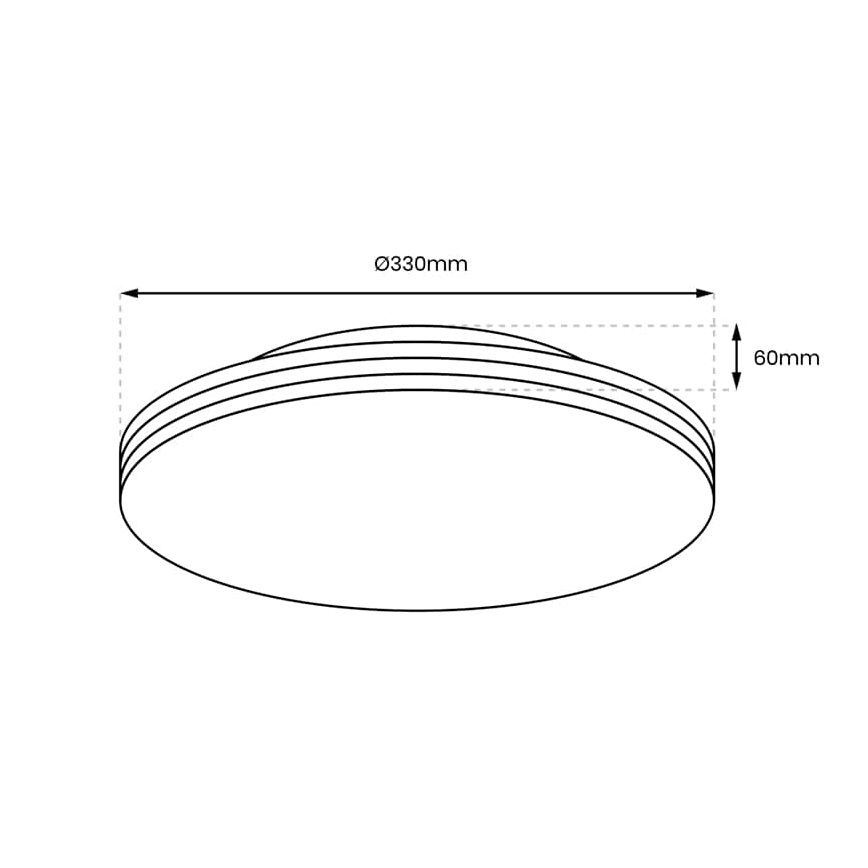 LED kupatilsko stropno svetlo BEVER LED/16W/230V 4000K Ø 33 cm IP44