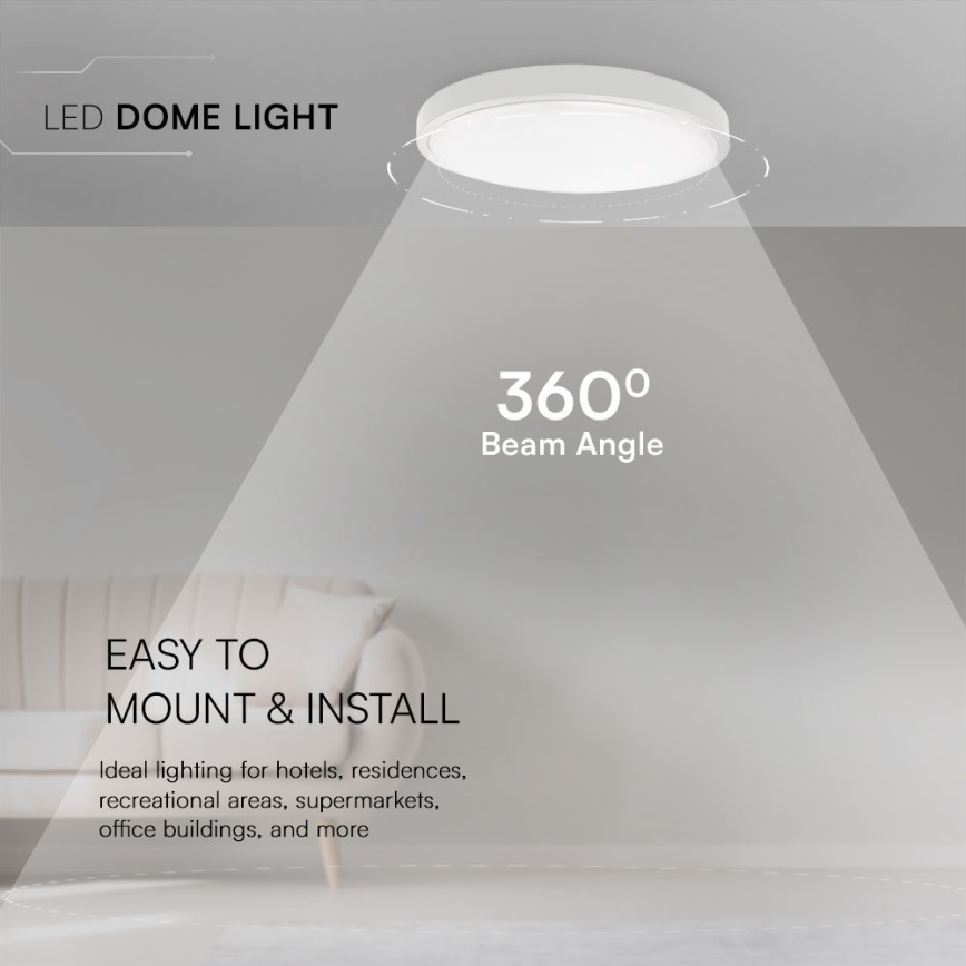 LED plafonsko svetlo za kupatilo SAMSUNG čip LED/36W/230V IP44 3000K prečnik 35 cm belo