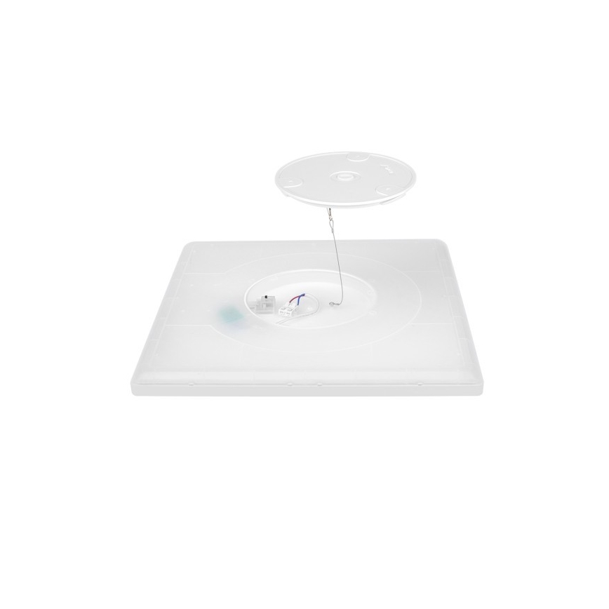 LED svetlo za kupatilo sa senzorom pokreta i sumraka NIVERA LED/18W/230V IP54 3000/4000/6000K 30x30 cm belo + daljinski upravljač