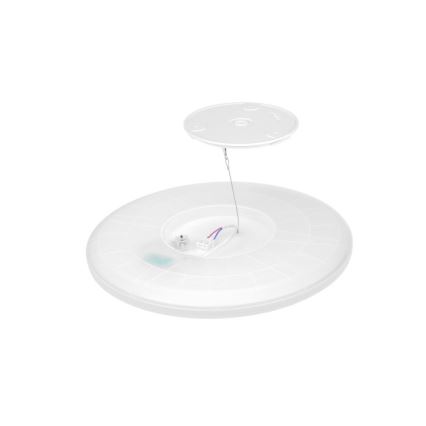 LED kupatilsko svetlo sa senzorom pokreta i sumraka NIVERA LED/18W/230V IP54 3000/4000/6000K prečnika 30 cm crno + daljinski upravljač