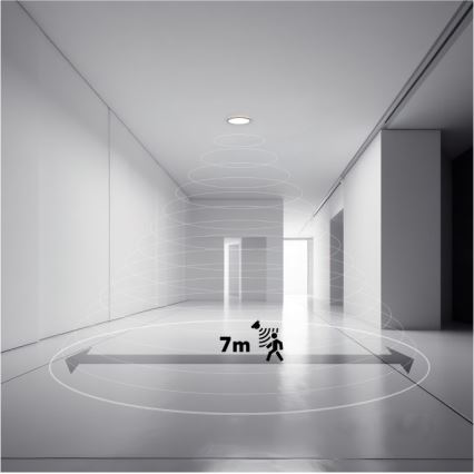 LED svetlo za kupatilo sa senzorom pokreta i sumraka NIVERA LED/24W/230V IP54 3000/4000/6000K prečnik 30 cm crno + daljinski upravljač