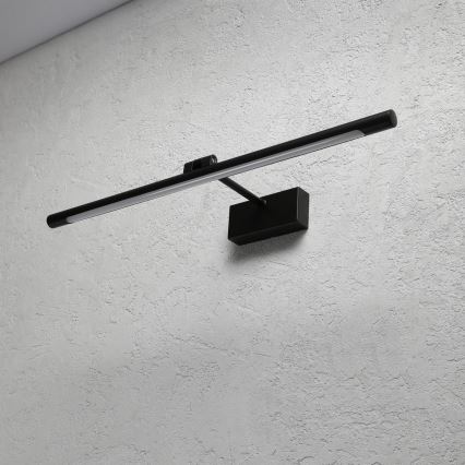LED kupatilsko svetlo za ogledalo MIRROR, 8W/230V, 4000K, IP44, 60 cm, crno