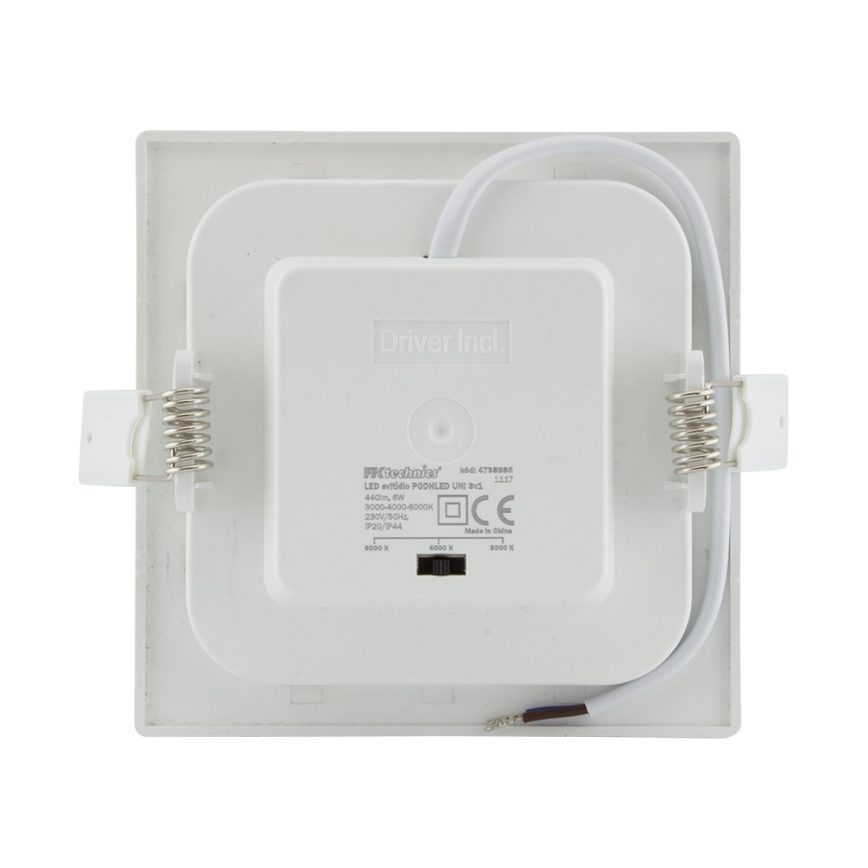 LED kupatilsko ugradno plafonsko svetlo LED/6W/230V 3000/4000/6000K IP44