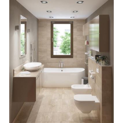 LED ugradno stropno svetlo za kupatilo BONO LED/8W/230V 3000K IP65 mat hrom