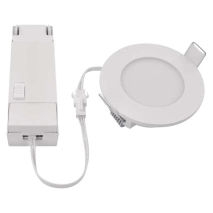 LED kupatilsko ugradno svetlo LORI LED/4,5W/230V IP65 2700/4000K prečnik 8,5 cm belo