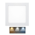 LED kupatilsko ugradno svetlo RAFA LED/25W/230V 3000/4000/6000K 30x30 cm IP44 belo