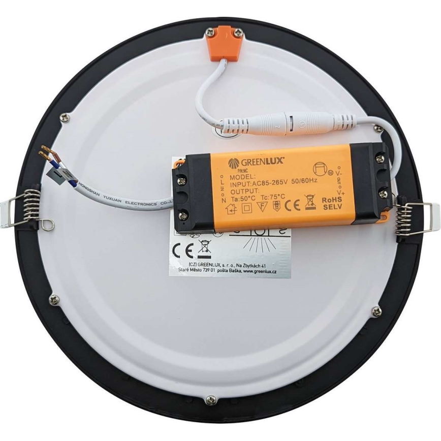 LED kupatilsko ugradno svetlo VEGA LED/18W/230V 2800K prečnik 22,5 cm IP44