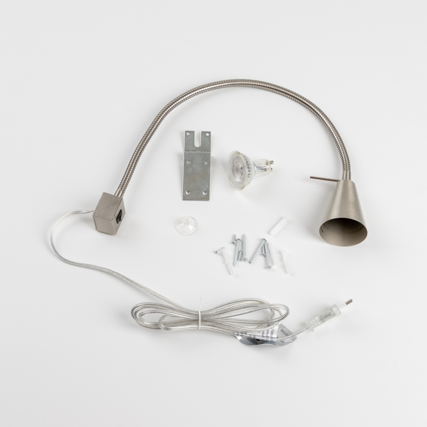 LED lampa sa klipsom 1xGU10/4,7W/230V matni hrom