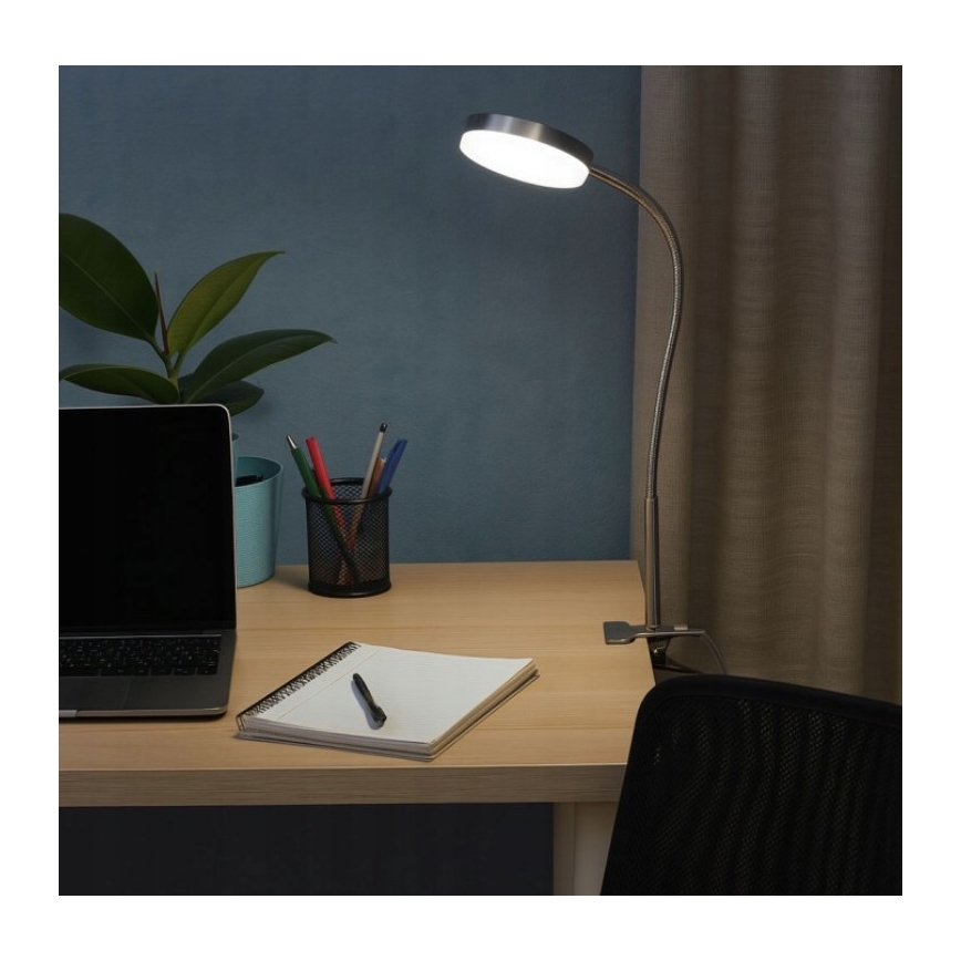 LED lampa sa klipsom LED/3,2W/230V matni hrom