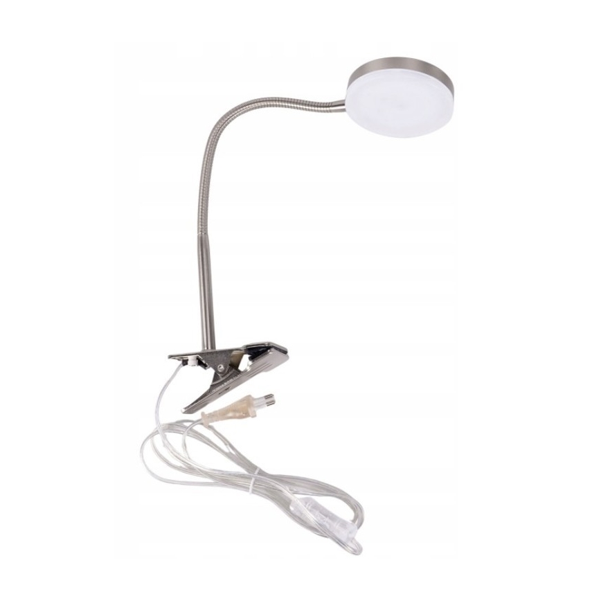 LED lampa sa klipsom LED/3,2W/230V matni hrom