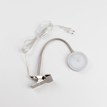 LED lampa sa stezaljkom LED/3,2W/230V mat hrom