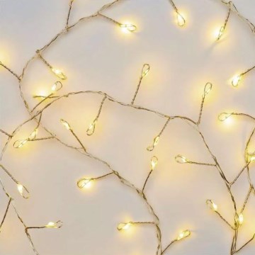 LED lanac 100xLED/3xAA 2,7m toplo belo