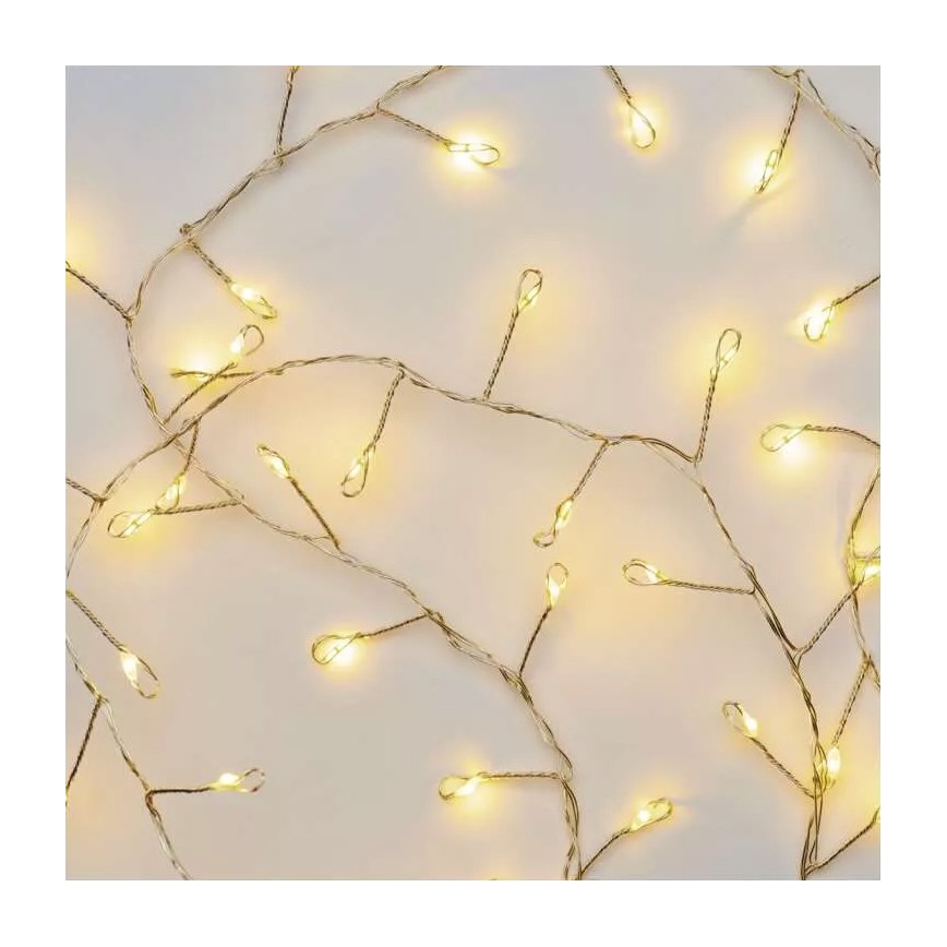 LED lanac 100xLED/3xAA 2,7m toplo belo