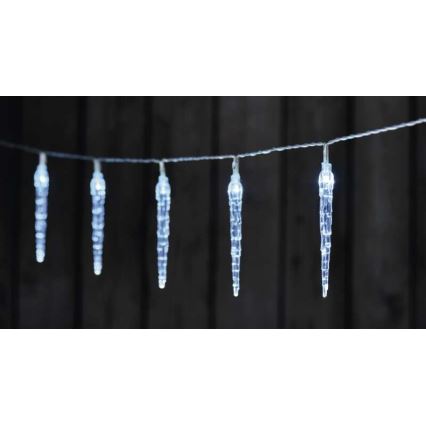 LED lanac, 10x LED, na baterije 2x AA, dužine 1,65 m