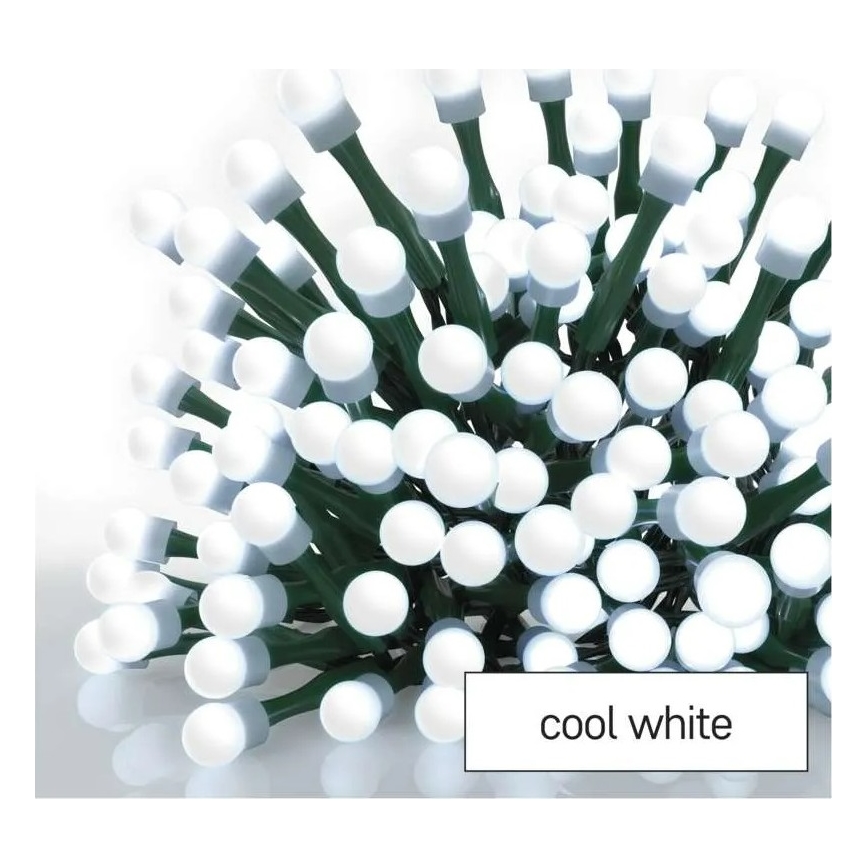 LED lanac 200xLED/8 funkcija 20m IP44 hladno bela