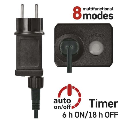 LED lanac 200xLED/8 funkcija 25 m IP44 višebojni