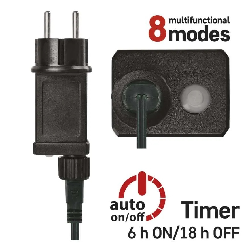 LED lanac 200xLED/8 funkcija 25 m IP44 višebojni