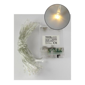 LED  lanac 20xLED/2 funkcije 2,4m topla bela
